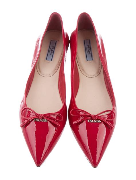 red prada shoes casual.pointed flats white botton|red and white prada shoes.